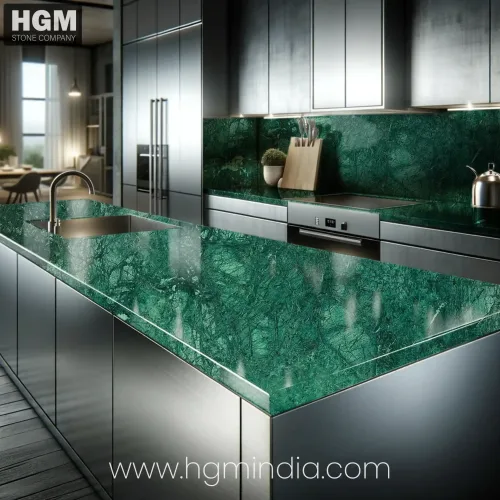 forest green marble